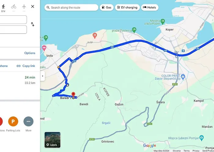 Apartma Vista Baredi アパート イゾラ